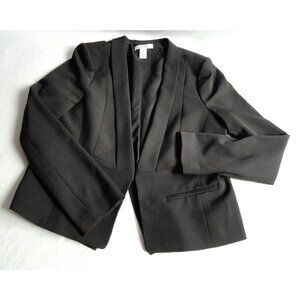 White House Black Market WHBM Black Tuxedo Style Blazer - Womens Size 12